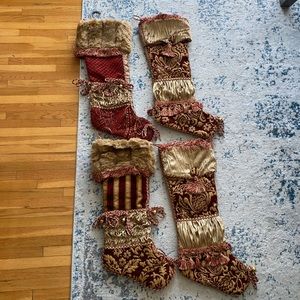 Set of 4 Christmas Stockings - excellent condition like new!